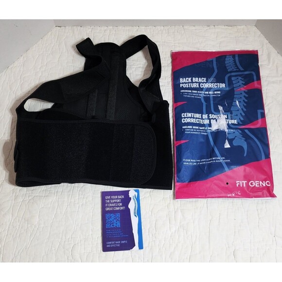 Fit Geno Posture Corrector for Women and Men - Adjustable Back Brace - Picture 1 of 5
